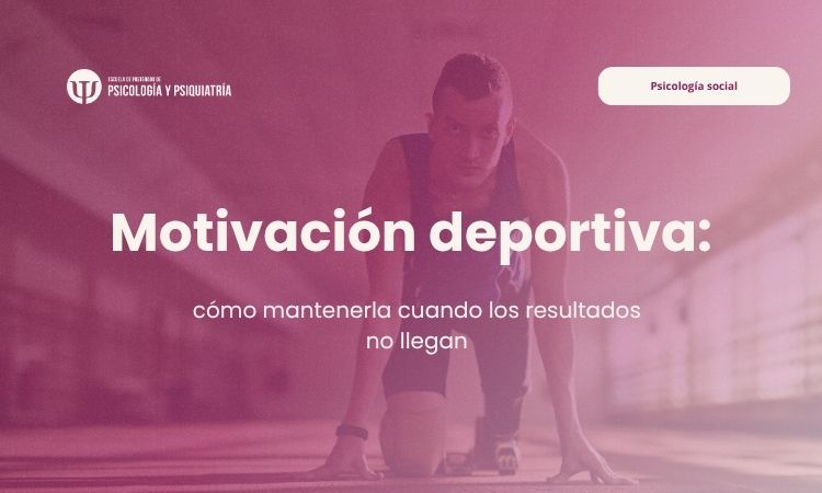 Deportista en posición de salida en una pista sobre la motivación deportiva y cómo mantenerla cuando los resultados no llegan
